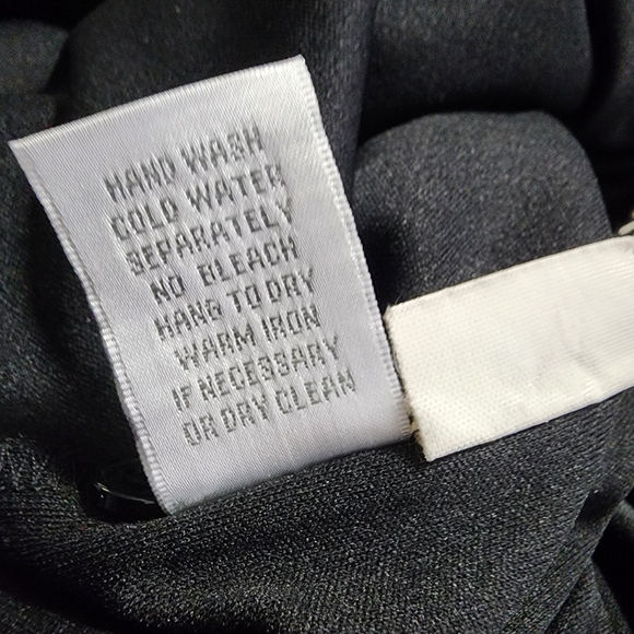 DRESSBARN Size 10 Satin Mumu Floral Paisley‎ 3/4 Sleeve Lined Midi w/ Pockets - Picture 15 of 16